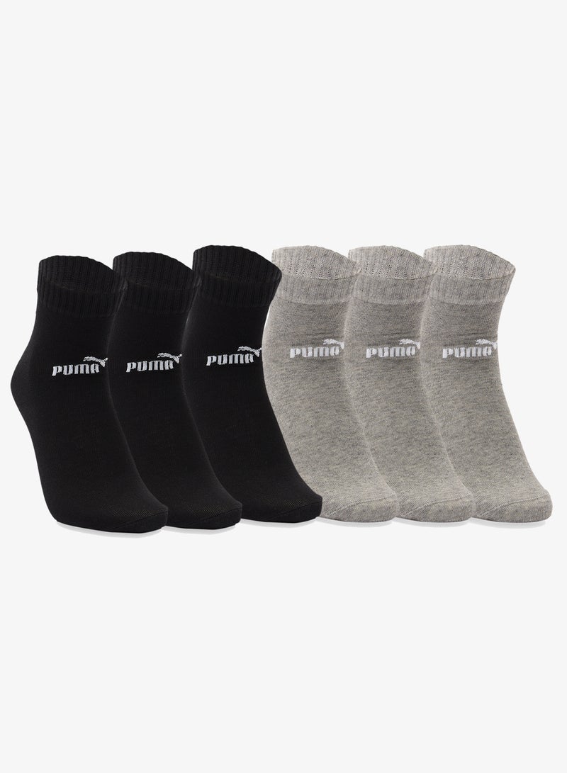 PUMA 6 Pack Elements Quarter Socks - Image 1